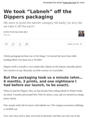 Email Inspiration from Notes from building BEZI
