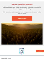 Email Inspiration from NRDC - Garett Rose