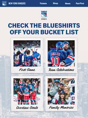 Email Inspiration from NY Rangers
