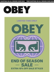 Email Inspiration from OBEY Clothing