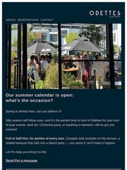 Email Inspiration from Odettes