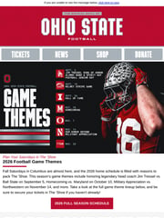 Email Inspiration from Ohio State Football