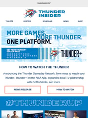 Email Inspiration from Oklahoma City Thunder