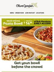 Email Inspiration from Olive Garden