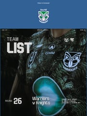 Email Inspiration from One NZ Warriors