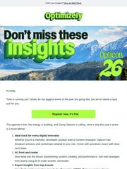Email Inspiration from Optimizely