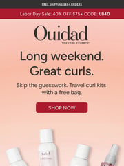 Email Inspiration from Ouidad®
