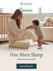 Email Inspiration from Owlet Baby Care