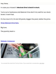 Email Inspiration from Paddy from punchy