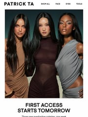 Email Inspiration from Patrick Ta Beauty