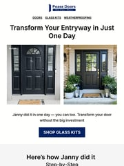 Email Inspiration from Pease Doors