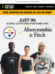 Email Inspiration from Pittsburgh Steelers Pro Shop