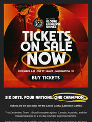 Email Inspiration from Premier Lacrosse League