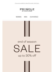Email Inspiration from Pringle of Scotland