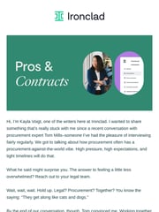 Email Inspiration from Pros & Contracts