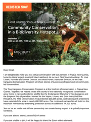 Email Inspiration from Rainforest Trust