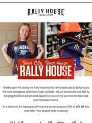 Email Inspiration from Rally House