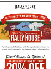 Email Inspiration from Rally House