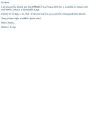 Email Inspiration from Rebecca Craig