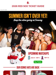 Email Inspiration from Red Sox Ticket Guide