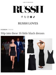 Email Inspiration from RUSSH