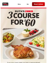 Email Inspiration from Ruth's Chris Steak House