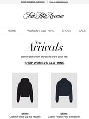 Email Inspiration from Saks Fifth Avenue