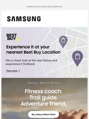 Email Inspiration from Samsung