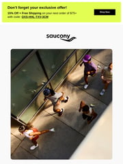 Email Inspiration from Saucony