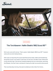 Email Inspiration from Scout Motors