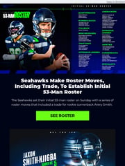 Email Inspiration from Seattle Seahawks