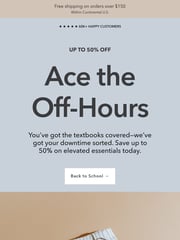 Email Inspiration from Session Goods