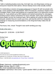Email Inspiration from Shafqat Islam