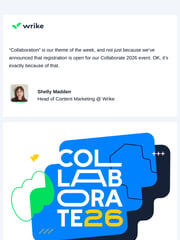 Email Inspiration from Shelly from Wrike