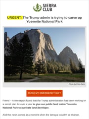 Email Inspiration from Sierra Club