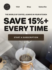 Email Inspiration from Sightglass Coffee