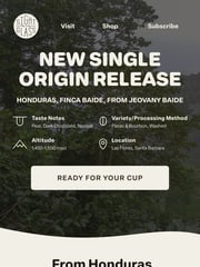 Email Inspiration from Sightglass Coffee