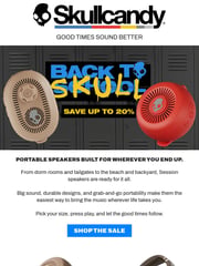 Email Inspiration from Skullcandy