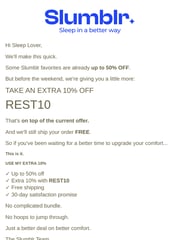 Email Inspiration from Slumblr