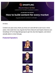 Email Inspiration from Smartling