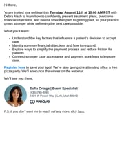 Email Inspiration from Sofia Ortega