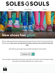 Email Inspiration from Soles4Souls