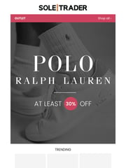 Email Inspiration from SOLETRADER OUTLET