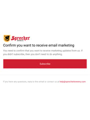 Email Inspiration from Sprecher