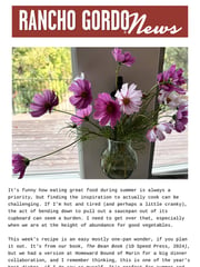 Email Inspiration from Steve Sando, Rancho Gordo