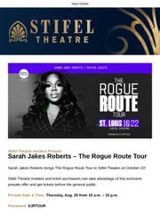 Email Inspiration from Stifel Theatre