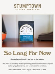 Email Inspiration from Stumptown Coffee Roasters