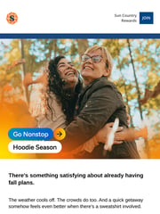 Email Inspiration from Sun Country Airlines