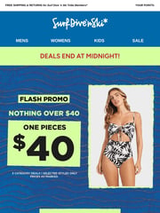 Email Inspiration from Surf Dive 'n Ski