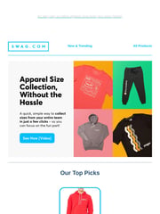 Email Inspiration from Swag.com